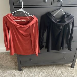 2 Pack Boutique Off the Shoulder Top. Small